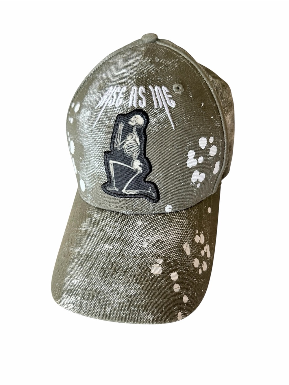 RS1NE Khaki Metal Themed Men’s Ball Cap